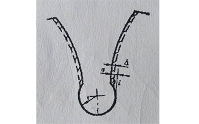 磨前预加工齿形示意图